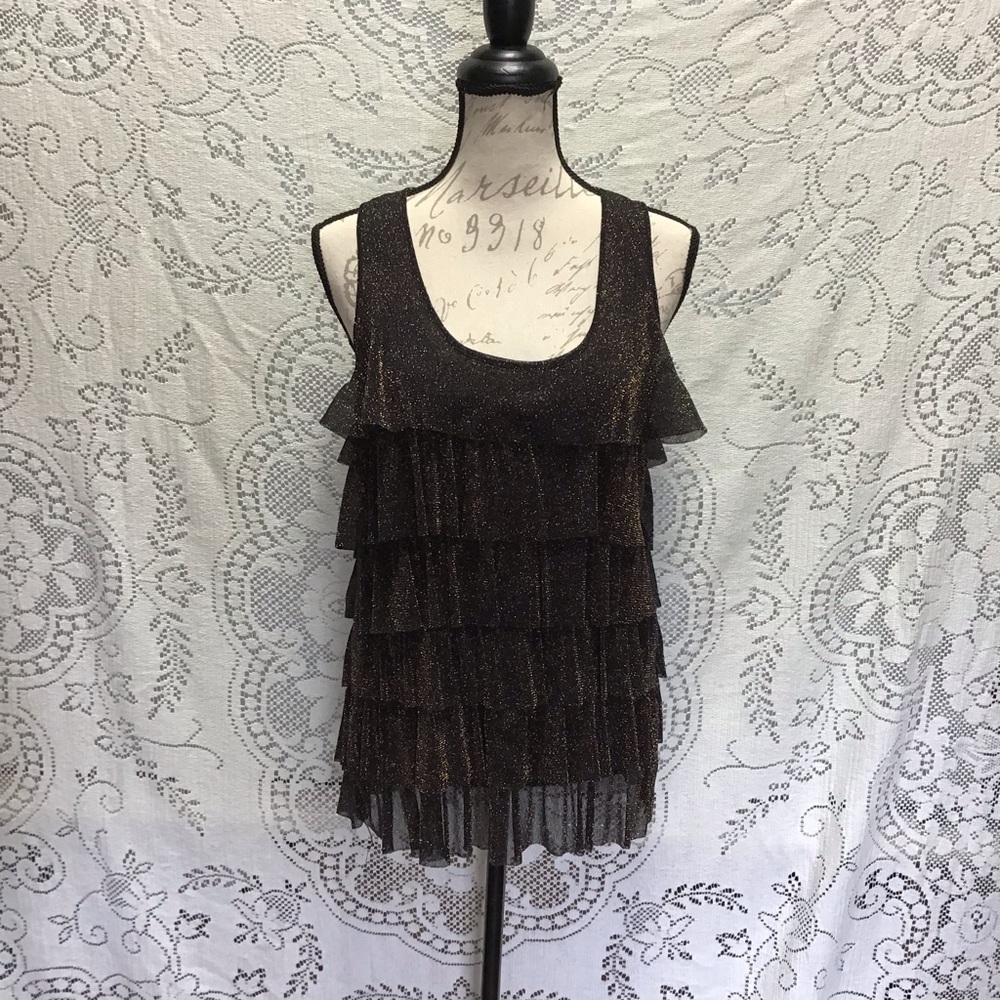 Glitter and Ruffled Tank
